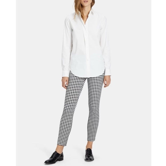 Theory Gingham Skinny Stretch Pant - Picture 4 of 7
